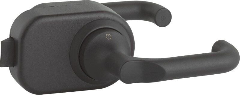 Hoppe Cam Kapı Kolu Paris Siyah