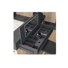 Hafele WOODY Aksesuar kutusu,255x125x51mm,siyah