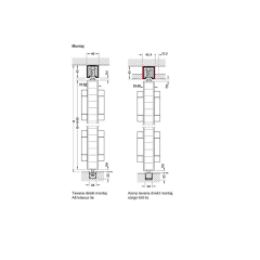 Hafele Fold100-T Kayar Kapı İlave Donanım Seti
