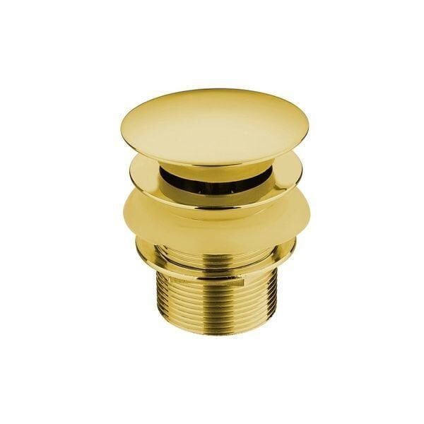 Hafele Pop Up Bas Aç Körüklü Lavabo Sifonu Parlak Altın