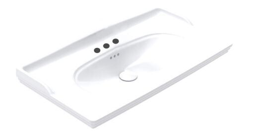 Hafele EMPRESS 90-3 3 Batarya Delikli  Parlak Beyaz