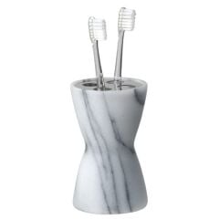 Hafele Diş Fırçalık Marble Mat Beyaz Renk