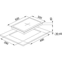 Franke New Glass Linear Cam Ocak FHNG 302 2G BK C
