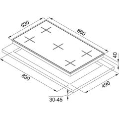 Franke Cam Ocak FHNS 905 4G TC WH C