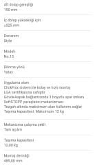 Hafele No.15 Parlak Krom Tepsilik Tezgah Altı Kiler Sistemi