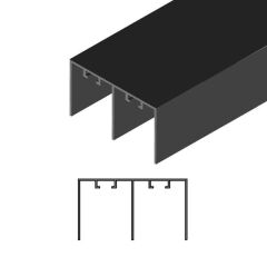Hafele EASY SOFT 80 Üst Ray Alüminyum Eloksal 3,5m