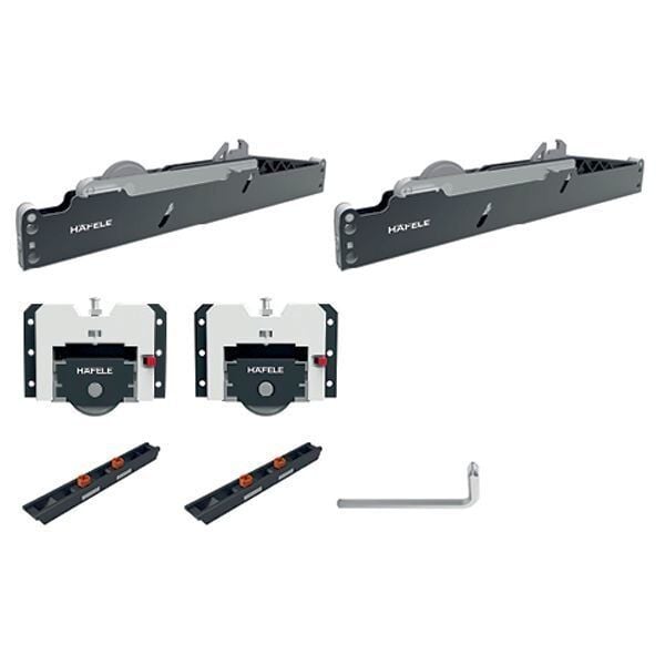 Hafele Anta W80 Doğrusal Kayar Kapak Sistemi Ahşap 1K