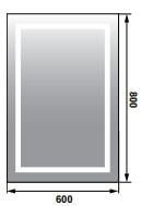 Hafele MIRAGE PLUS LED Banyo Aynası Buğu Çözücülü