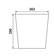 Hafele PELLE Çöp Kutusu Siyah Deri