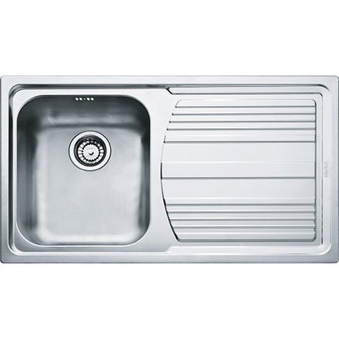 Franke Çelik Eviye Logica Line LLX 611-86 Tek Gözlü Tezgah Üstü Inox Sol Damlalıklı