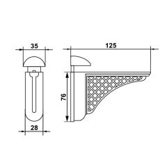 Hafele Cage, Raf Tutucu, Pirinç Parlak