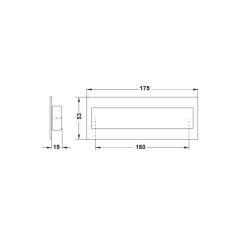 Hafele Gömme Kulp Martin Mk 160mm Mat Siyah