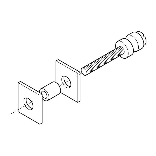 Hafele Cosimo Çekme Kol Bağlantı Çift Taraf 52-69mm