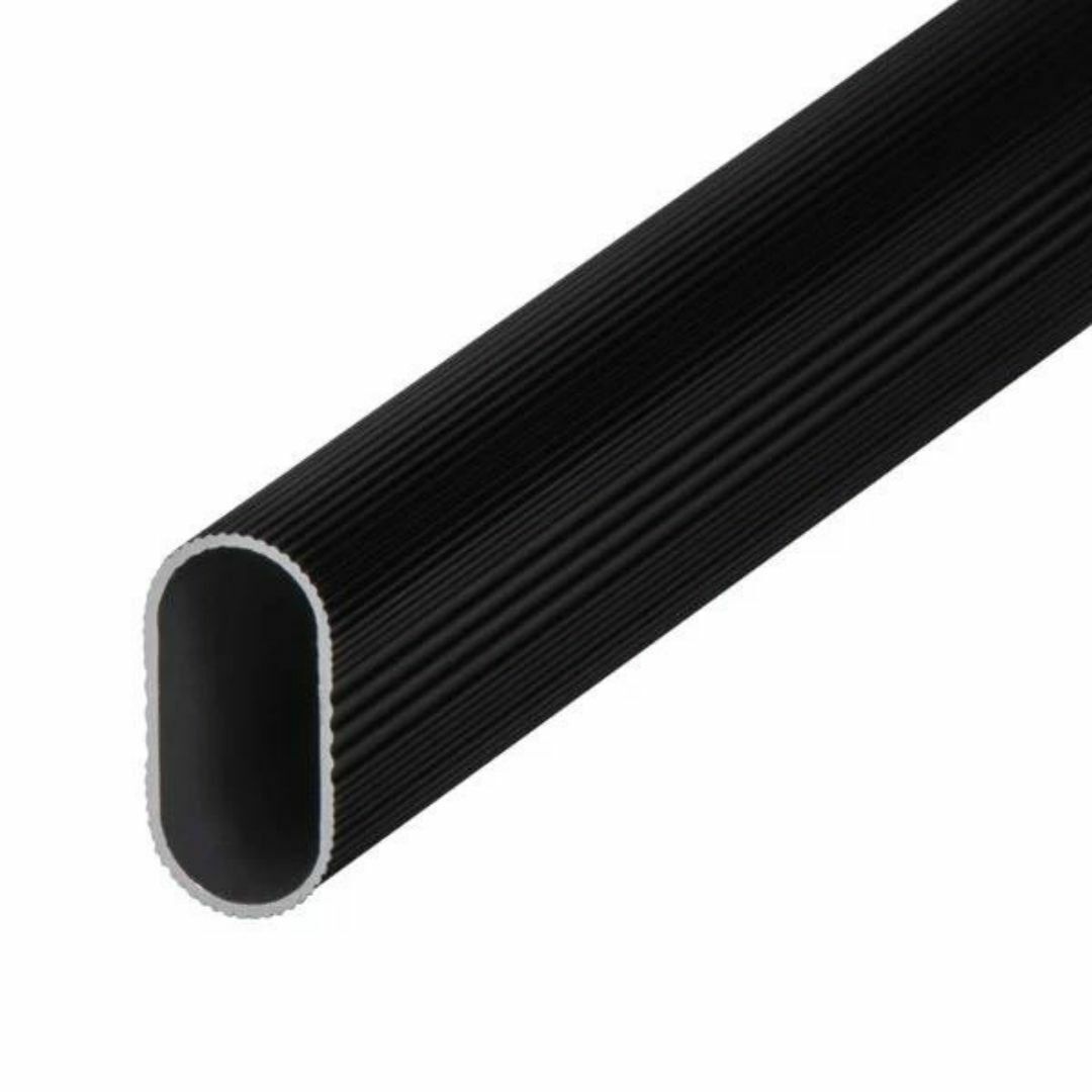 Hafele Askı Borusu Alüminyum 30x15x0,9/1000mm Mat Siyah