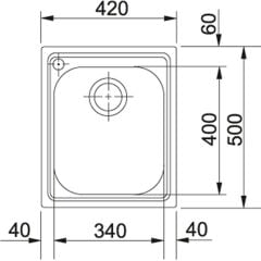 Franke Armonia Çelik Eviye AMX 610