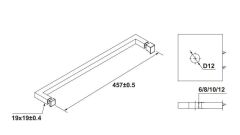 Hafele CITIUS S Havluluk Köşeli Parlak Rose