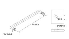 Hafele CITIUS S Havluluk Köşeli Parlak Krom