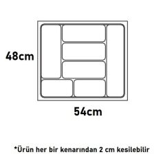 Hafele Smart Çatal Kaşıklık Antrasit Renk, 54x48cm