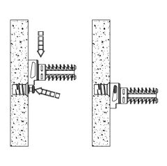 Hafele FLY Gizli Raf Bağlantı, Gövde , Ø 20mm