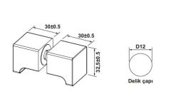 Hafele CITIUS S Kulp Köşeli Paslanmaz Çelik Renkli