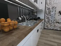 Ahşap Tezgah, Meşe, Masif Tezgah