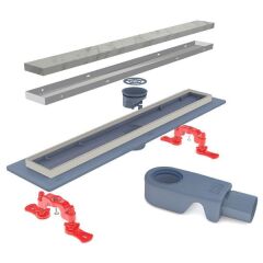 Hafele Flowlıne Duş Kanalı,Ø50,400mm,P.Rose