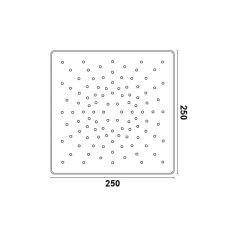 Hafele Floppy Tepe Duşu, Parlak Krom