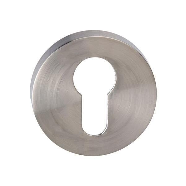 Hafele Yuvarlak Barelli Kapı Kolu Rozeti 52mm, Mat Paslanmaz Çelik Renk