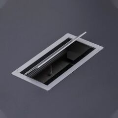 Hafele Kablo Kanalı Exit 100x200mm Mat Eloksal Renk