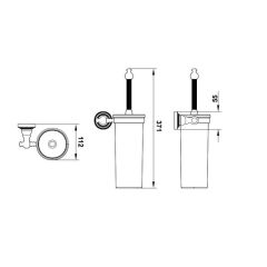 Hafele Tuvalet Fırçalık Calisto Duvara Monte Mat Siyah Renk