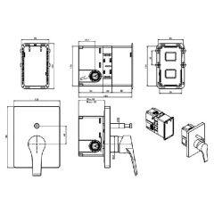 Hafele Ankastre Banyo Bataryası Buono Parlak Krom