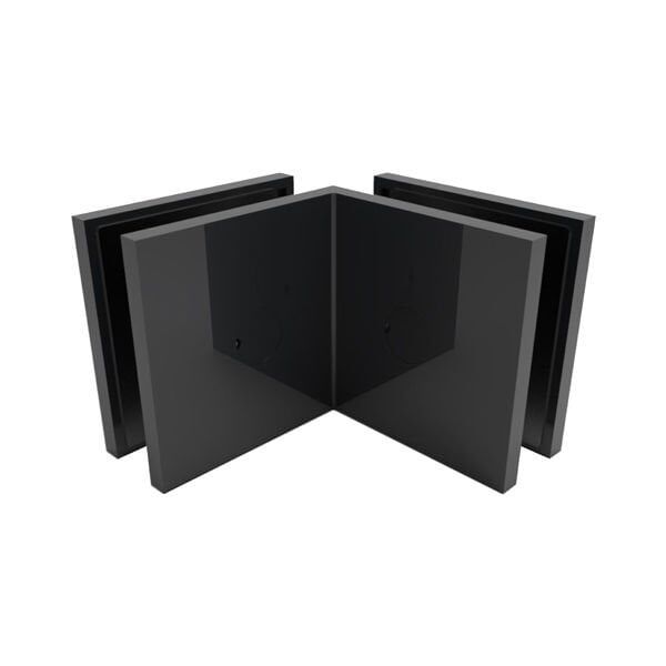 Hafele FORTIUS 03 Cam Tutucu C/C 90° Mat Siyah