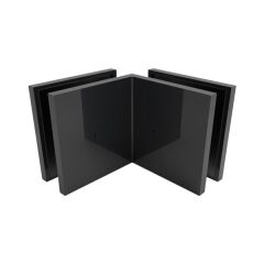 Hafele FORTIUS 03 Cam Tutucu C/C 90° Mat Siyah