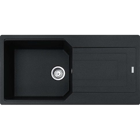 Franke Granit Eviye Tek Gözlü Damlalıklı Ubg 611-100 Nero