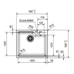 Franke Granit Eviye Tek Gözlü Damlalıksız Ubg 610-50 Sahara