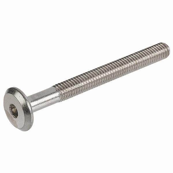 Hafele Yassı Başlı Vida M6x55mm, Nikel Kaplama (100 Adet)