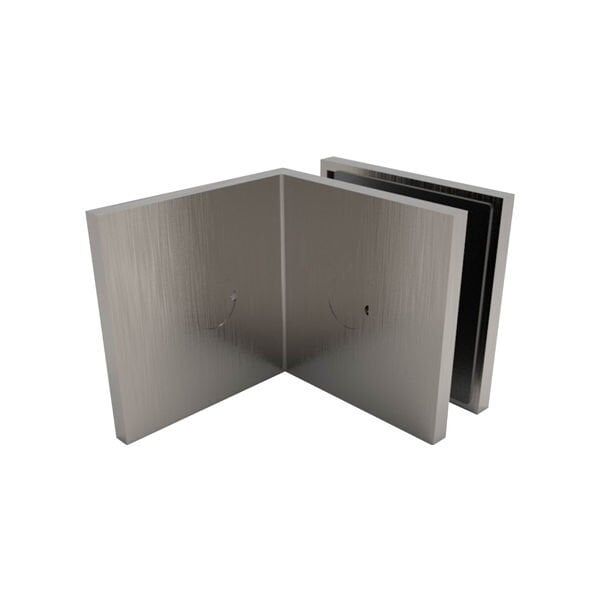 Hafele FORTIUS 02 Cam Tutucu D/C 90° Paslanmaz Çelik Renkli