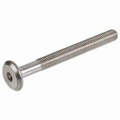 Hafele Yassı Başlı Vida M6x30mm, Nikel Kaplama (100 Adet)
