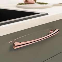 Hafele Düğme Kulp Arco Jr. Parlak Bakır