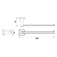 Hafele Kağıt Havluluk Martin Duvara Monte Parlak Altın Renk