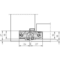 Simonswerk Tectus TE 240 3D Gizli Menteşe Bronz Renk