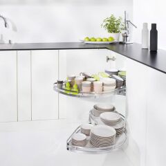 Hafele Lemans II Köşe Kiler Set Krom Sol 45/125cm