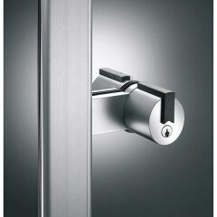 Hafele Forma Alüminyum Çerçeveli Cam Kapı Adaptörü Gümüş Eloksal