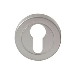 Hafele Yuvarlak Barelli Kapı Kolu Rozeti 52mm, Mat Nikel Renk