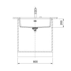 Franke Granit Eviye Tek Gözlü Damlalıksız Bx Maris Mrg 210/110-72 Bianco