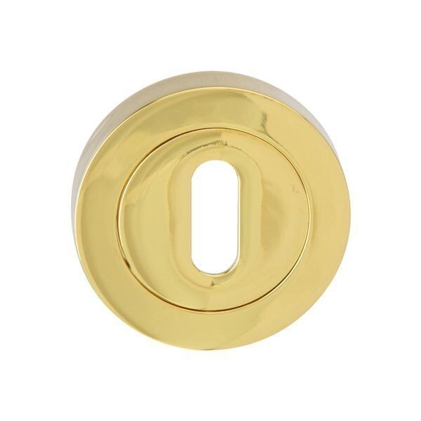 Hafele Yuvarlak Oda Kapı Kolu Rozeti 52mm, Parlak Pirinç Renk