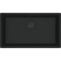 Franke Fragranit Evye Marıs Mrg 110-72 Matt Black Tek Gözlü Damlalıksız