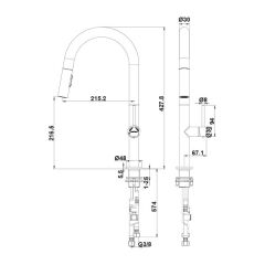 Hafele Eviye Bataryası Alba Pull Parlak Krom Renk