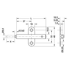 Hafele ODO Bas-aç Mekanizma Plastik Gri
