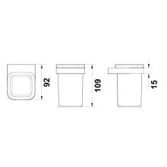 Hafele Diş Fırçalık Plato Duvara Monte Parlak Altın Renk